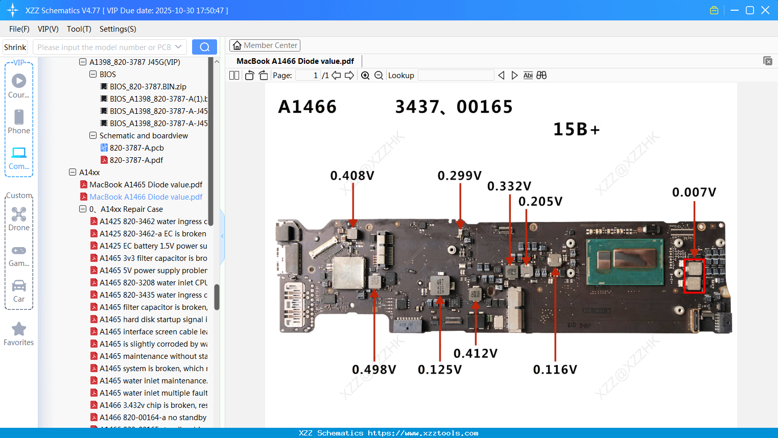 Laptop Apple MacBook A1466 Diode Value